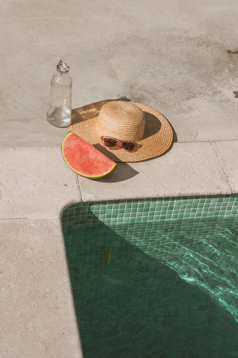 Pool Lifestyle Summer Essentials by a Pool